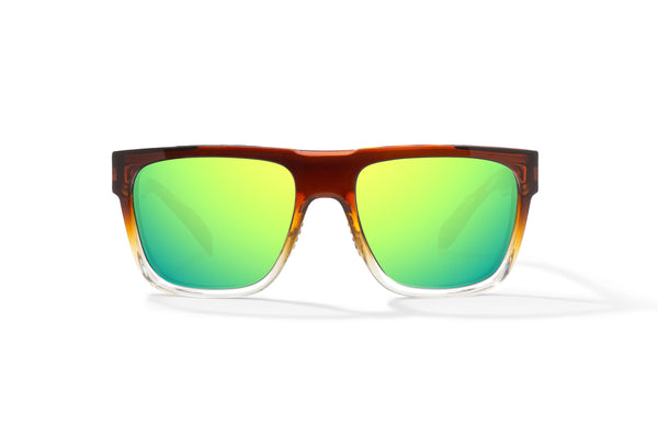 Whiskey Fade Gloss / Green Mirror / Glass Lenses