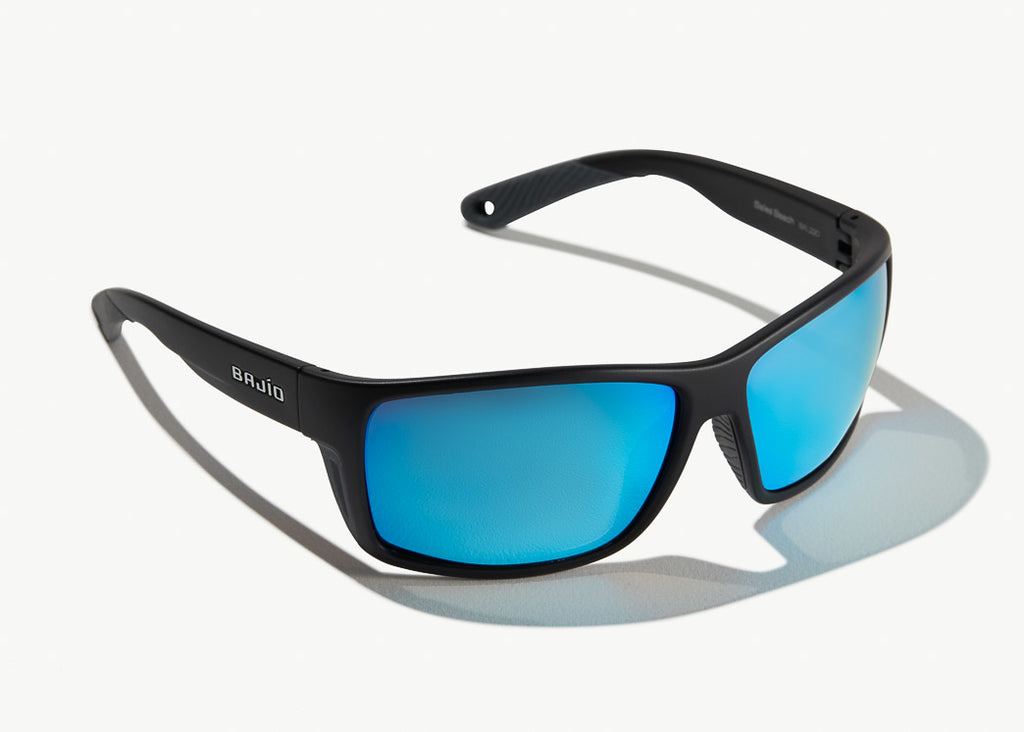 Bales Beach Sunglasses / Blue Light Blocking / Green Stripe Matte / (GLASS Lenses) / Copper